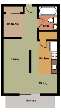The Luxe at Meridian Apartments Studio Floor Plan The Luxe at Meridian Apartments Studio Floor Plan